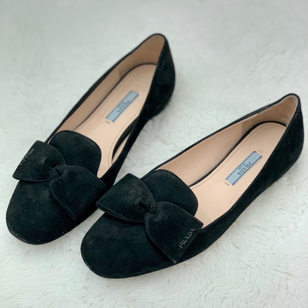 Prada bow flat sz 38 - Picture 5 of 6